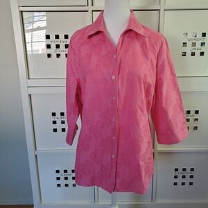 Kim Rogers Pink Women’s Three quarter sleeve Top Size 14P